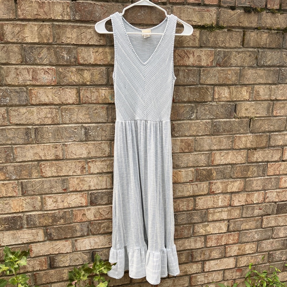 Caution to the Wind Blue Sundress